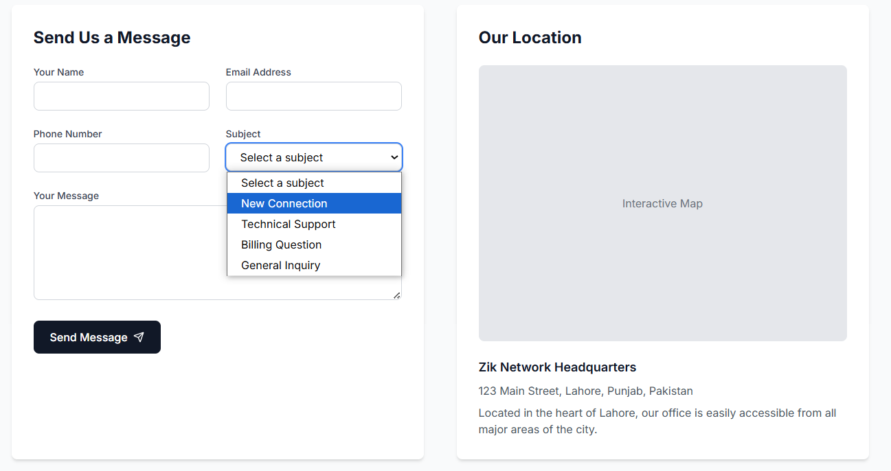 Inquiry Form